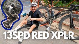Unreleased 13spd SRAM Red XPLR on Valtteri Bottas bike at Unbound Gravel