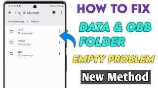 Android data file not showing  How to open data & bob folder in Files App