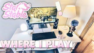 Where I Play Star Stable Desk Setup and Room Tour