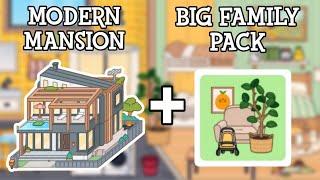 Modern Mansion House + Big Family Furniture Pack   Toca Boca  Toca Life World