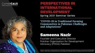 Sameena Nazir COVID-19 in traditional farming communities in Pakistan Challenges and adaptations