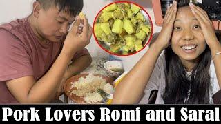 Pork Lovers New Type..Saral prepared pork for us..Happy Pork Day l Biswa Limbu Vlogs...