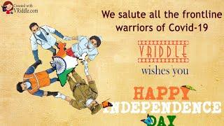 Covid Year of Independence day wishes status  Salute to Covid Warriors  Personalized greetings