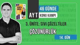 ÇÖZÜNÜRLÜK l 14.GÜN l AYT KONU ANLATIM KAMPI