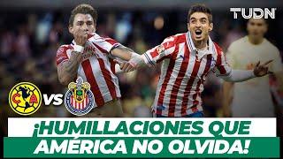 ¡Para recordar 4 HUMILLACIONES de Chivas al América que calientan el clásico nacional  TUDN