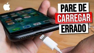 PARE DE CARREGAR SEU IPHONE ERRADO AGORA