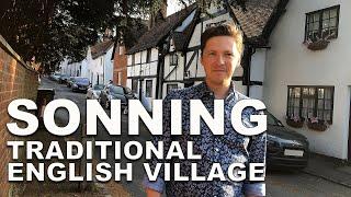 Traditional English Village of Sonning - a tour around a medieval village in Berkshire England