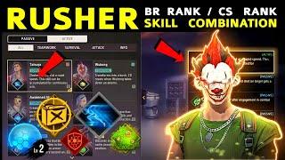 TOP 5 Rusher Skill Combination- Best character combination for cs rank- Character combination 2024