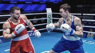 Опять нокдаун Имам Хатаев против боксера из Беларуссии