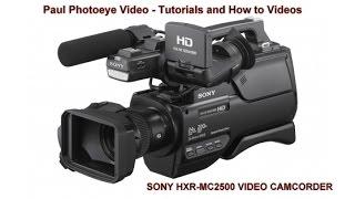 How to use manual settings on a Sony HXR-MC2500 video camera. Sorry for bad editing at the start