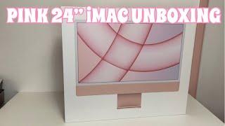 PINK M1 24” iMAC UNBOXING *ASMR*