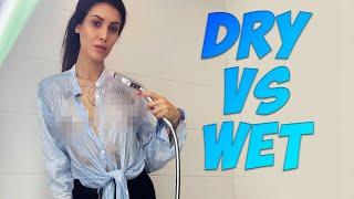 2024 Wet vs Dry Transparent Clothing See through Try On Haul