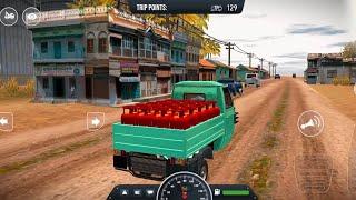 Indian Gas Delivery Adventures on Village offRoads  Indian truck simulator