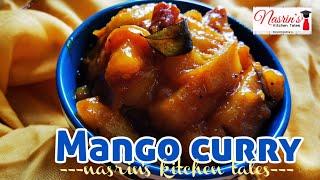 Sri Lankan style mango curry sweet & sour & spicy side dish  vegetarian vegan