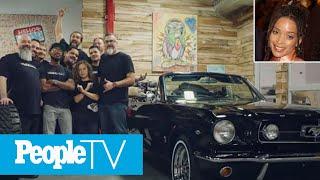 Jason Momoa Restores Wife Lisa Bonets First Car 1965 Mustang 14 Years In The Making  PeopleTV