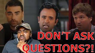 Vivek Ramaswamy CHECKS Ben Shapiro Attacking Tucker Carlson For Asking Questions On Joe Rogan