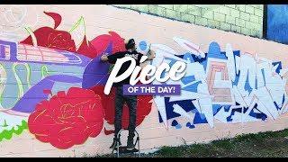 PIECE OF THE DAY  GRAFFITI VIDEO - 123KLAN - Scien & Aiik