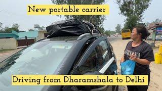 Driving from Dharamshala to Delhi #with four kids #new portable carrier #tibetanvlogger