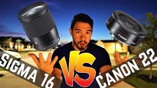 Sigma EF-M 16mm F1.4 Vs Canon 22mm F2.0  Which Wide Angle Wins?