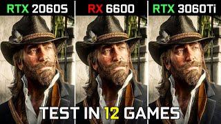 RTX 2060 SUPER vs RX 6600 vs RTX 3060 Ti  Test in 12 Games at 1440p  2022