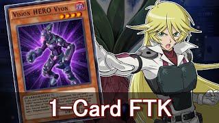 Vision HERO Vyon 1-Card FTK with Revolution des Fleurs Yu-Gi-Oh Duel Links