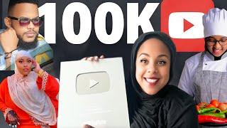 100K Subscribers Youtube Plaque ASAD HAJIO FARTUN DUVET NASRA ABTIIDOON @NazAxmed