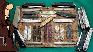 Копанные складные ножи СССР в коллекции обычно такие самые редкие  USSR knife collection