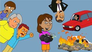 Dora Explodes her Parents Car Grounded Concussion by Fred