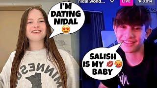 Salish Matter Confirms Dating Nidal Wonder on Live? ️ #nalish