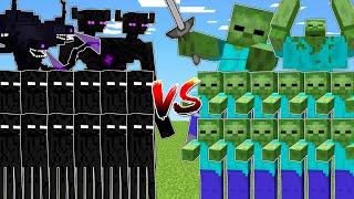 ENDERMEN vs ZOMBIE ARMY