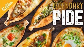 Legendary PIDE recipe Some call it Turkish Flat Bread Simple vegeterian and full on versions..