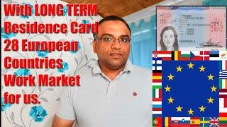 ENG- LONG TERM Residence Card - EU  valid for work in European Countries.