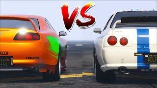 GTA 5 DRAG RACE DINKA JESTER CLASSIC VS. ELEGY RETRO CUSTOM 4K - XBOX ONE X - ONLINE