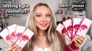 TESTING KYLIE COSMETICS  Lip Kits and Lip Gloss swatches  FIRST IMPRESSION