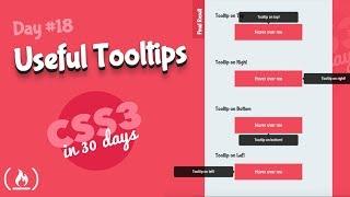 Useful Tooltips CSS Tutorial Day 18 of CSS3 in 30 Days