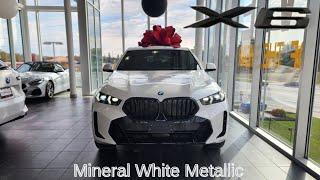 NEW ARRIVAL  2024 BMW X6 xDrive40i Mineral White Metallic Coffee Sensafin M Sport Pro