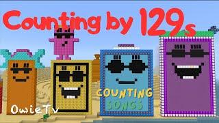 Counting by 129s Song  Minecraft Numberblocks Counting Songs  Math and Number Songs for Kids