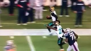 Patriots Make Double  Pass then Jags steal ball back