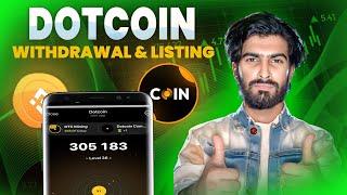 DOTCOIN WITHDRAW & LISTING ANNOUNCEMENT - DTC Mining Latest News  Dotcoin Mining