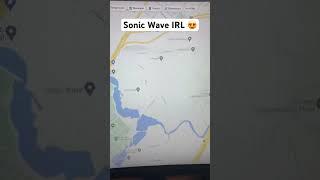 SONIC WAVE IRL Geometry Dash Reference ‍ #geometrydash #mostpopular #maps #gd