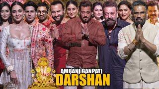 Celebrities arrives at Ambani Ganpati Darshan at Antilia Salman Khan Aamir Khan Saif Sanjay Dutt