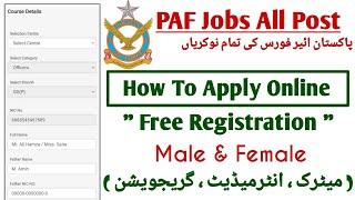 PAF GD Pilot Online Apply  PAF Online Registration  PAF Jobs 2022  How To Apply Online PAF Jobs
