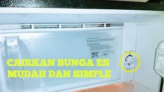 CARA SIMPLE Mencairkan bunga es pada kulkas 1 pintu