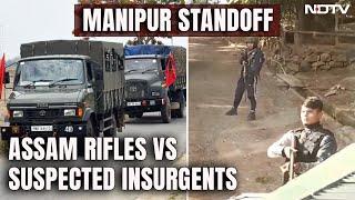 Manipur Standoff Between Assam Rifles Armoured Vehicle And Suspected Insurgents