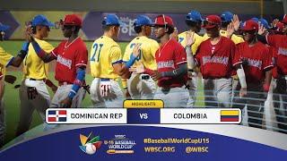 Highlights  Game 23 Dominican Republic vs Colombia  2024 WBSC U-15 Baseball World Cup