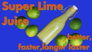 How to make SUPER lime juice MORE JUICE LESS WASTE  