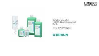 Softalind ViscoRub 1000ML Hand Disinfectant Bottle 18932 SINGLE