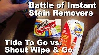 Battle of Instant Stain Removers for Clothing