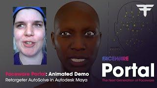 Faceware Portal Webinar Demo Retargeter AutoSolve Playblast