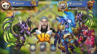 Celestica F2P vs Top Heroes P2P  Castle Clash